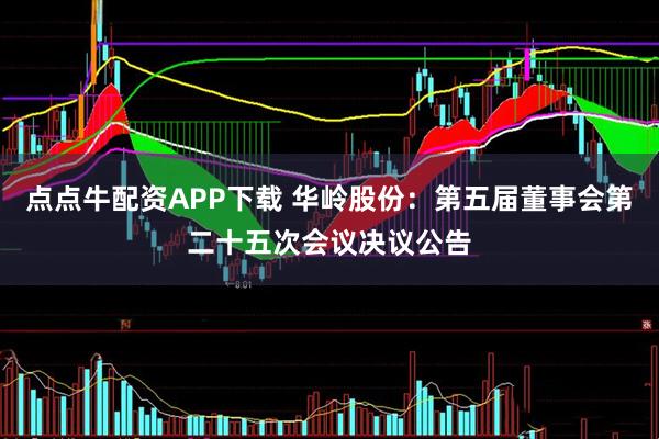 点点牛配资APP下载 华岭股份：第五届董事会第二十五次会议决议公告
