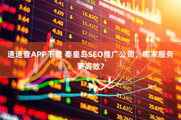速速查APP下载 秦皇岛SEO推广公司，哪家服务更高效？